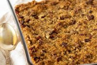Classic Sweet Potato Casserole with Pecan Topping