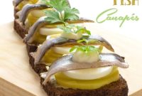 Marinated Fish Canapes for Party Appetizers