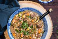 Slow Cooker Beef Barley Soup Recipe