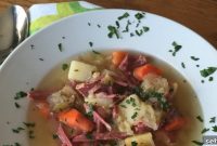 Slow Cooker Corned Beef Soup Recipe