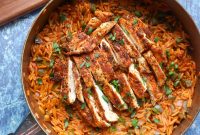 Creamy Cajun Chicken Orzo Skillet