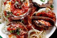 Gluten Free Eggplant Parmesan with Crispy Baked Layers