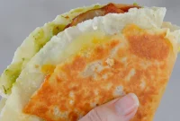Bacon Egg and Cheese Tortilla Breakfast Wrap