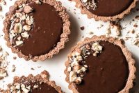 Low Carb Gluten Free Hazelnut Chocolate Ganache Tarts