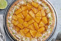 Vegan Caramelized Pineapple Coconut Tart
