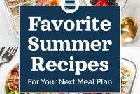 Summer Recipes for Your Weekly Meal Plan