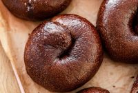 Homemade Chocolate Bagels with Rich Cocoa Flavor