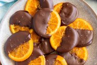 Chocolate Dipped Candied Orange Slices with Gift Tags