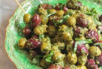 Pesto Marinated Olives Recipe