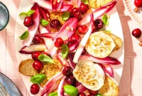 Picota Cherry Endive Salad with Broiled Goat Cheese