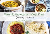 January Vegetarian Meal Plan Week 4