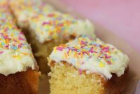 Gluten Free Vanilla Tray Bake Cake