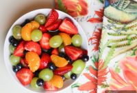Fresh Fruit Salad with Orange Vanilla Bean Dressing