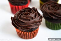 Mini Chocolate Cupcakes with Rich Chocolate Frosting