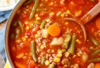 Ground Turkey Vegetable Soup Recipe