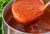 Pasta Marinara with Homemade Tomato Sauce