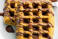 Grain Free Pumpkin Chocolate Chip Waffles