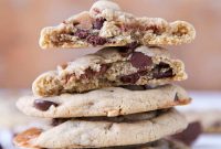Brown Butter Snickers Cookies Stuffed With Caramel