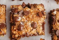 Chewy Chocolate Chip Oatmeal Bars Recipe