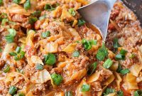 Paleo Whole30 Cabbage Roll Bowl Recipe