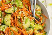 Crunchy Cucumber Carrot Salad Recipe