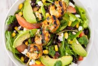 Southwestern Grilled Shrimp Salad with Avocado