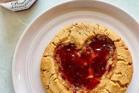 Giant Peanut Butter and Jelly Cookies for Two