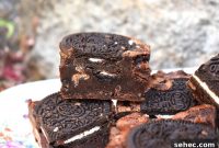 Fudgy Oreo Brownies with a Rich Chocolate Center
