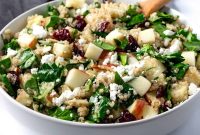 Apple Cranberry Quinoa Salad for Fall
