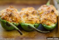 Chorizo Stuffed Jalapeno Poppers with Smoked Gouda