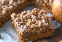 Moist Applesauce Crumb Cake with Cinnamon Streusel