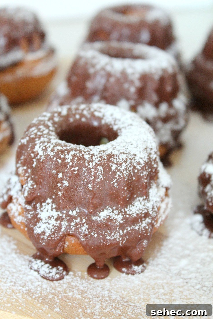 Mini Orange Bundt Cakes with Nutella Chocolate Glaze 4 Mini orange bundt cakes