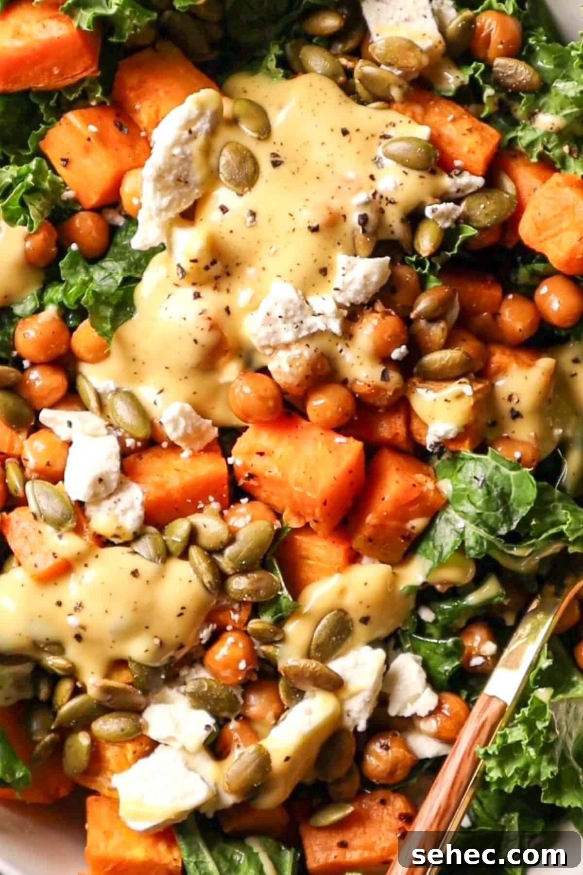 Roasted Sweet Potato and Kale Salad 2 kale and sweet potato salad