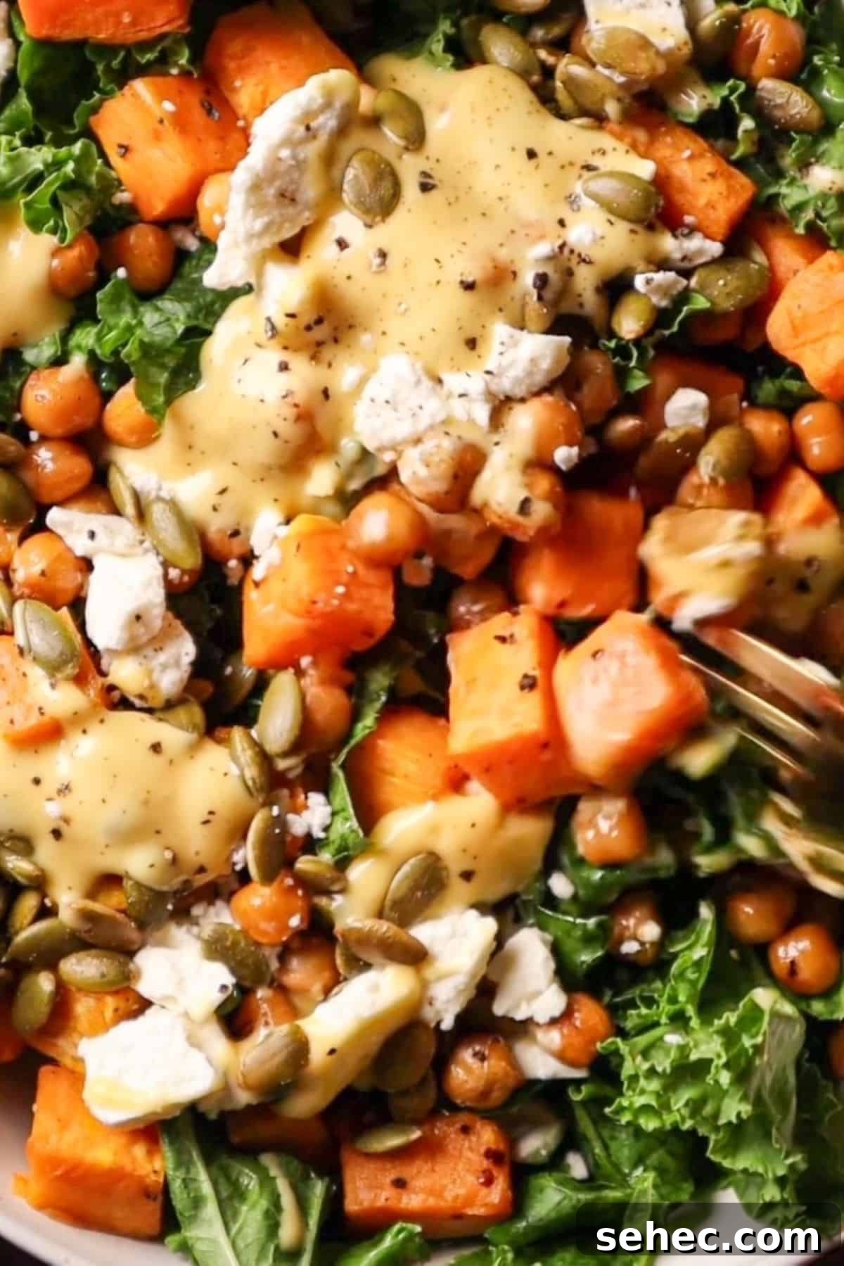 Roasted Sweet Potato and Kale Salad 7 roasted sweet potato kale salad