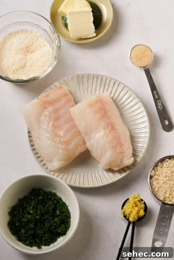 Parmesan Crusted Baked Cod Recipe 4 parmesan cod ingredients