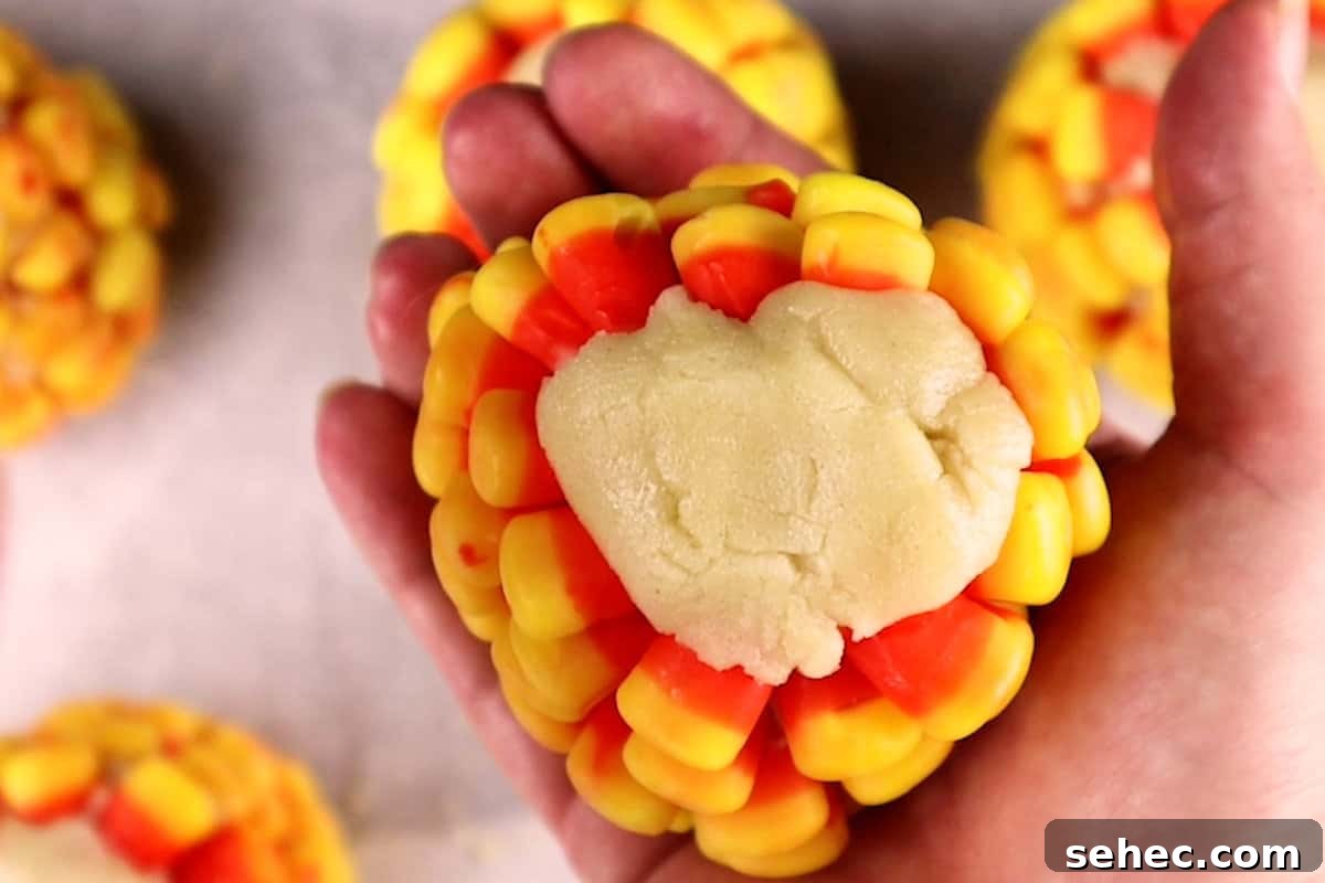 Candy Corn on the Cob Halloween Treats 10 messed up dough on end of candy corn on the cob
