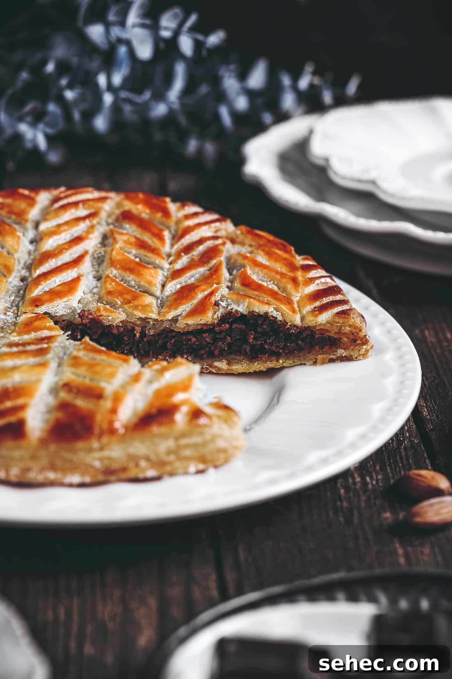 Chocolate Galette des Rois King Cake Recipe 3 Chocolate French galette des rois