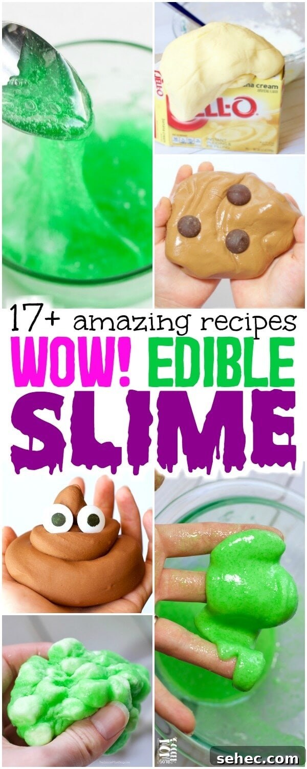 Slime Letter Tracing Activity for Kids Video 10 HUGE list of awesome edible slime recipes for kids of all ages - made with simple kitchen ingredients! (NO glue, NO borax, NO toxic chemicals)