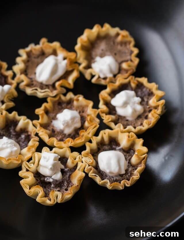 Mini Chocolate Chess Pie Bites