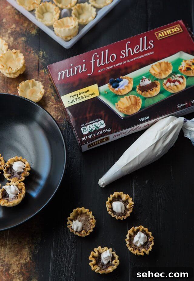 Mini Chocolate Chess Pie Bites
