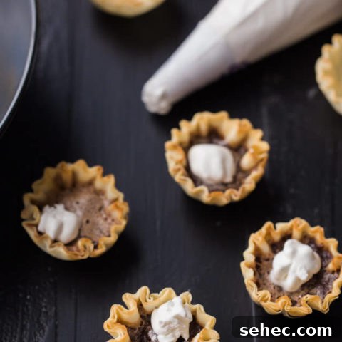 Mini Chocolate Chess Pie Bites