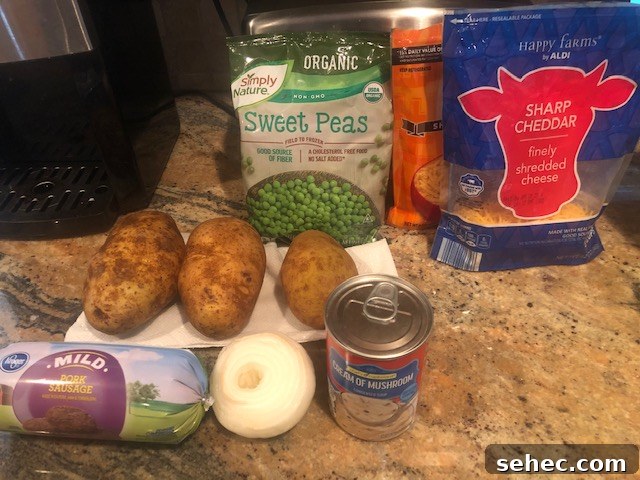 Amish Sausage and Potato Casserole Recipe 3 Ingredients for sausage and potato casserole