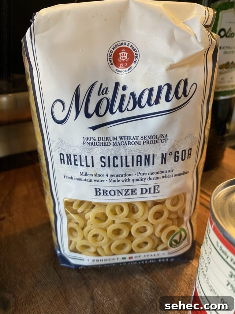 Homemade SpaghettiOs Recipe 5 A package of Anellini pasta