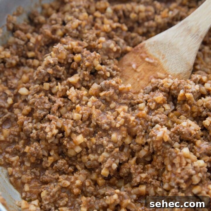 Taco Meat in a Skillet