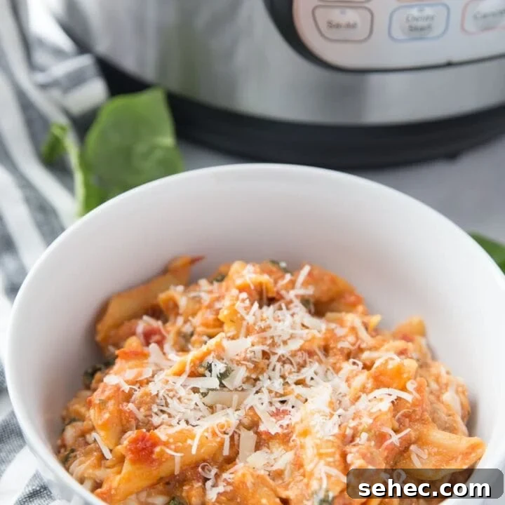 Image for Thursday: Healthy Instant Pot Baked Ziti
