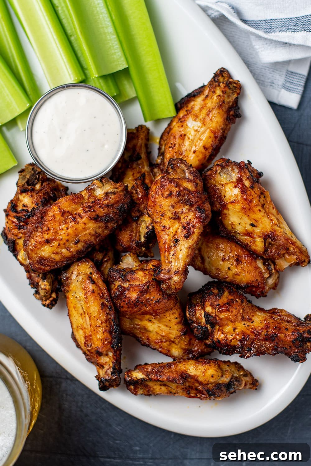 Crispy Air Fryer Chicken Wings Recipe 2 Dry Rub Air Fryer Chicken Wings
