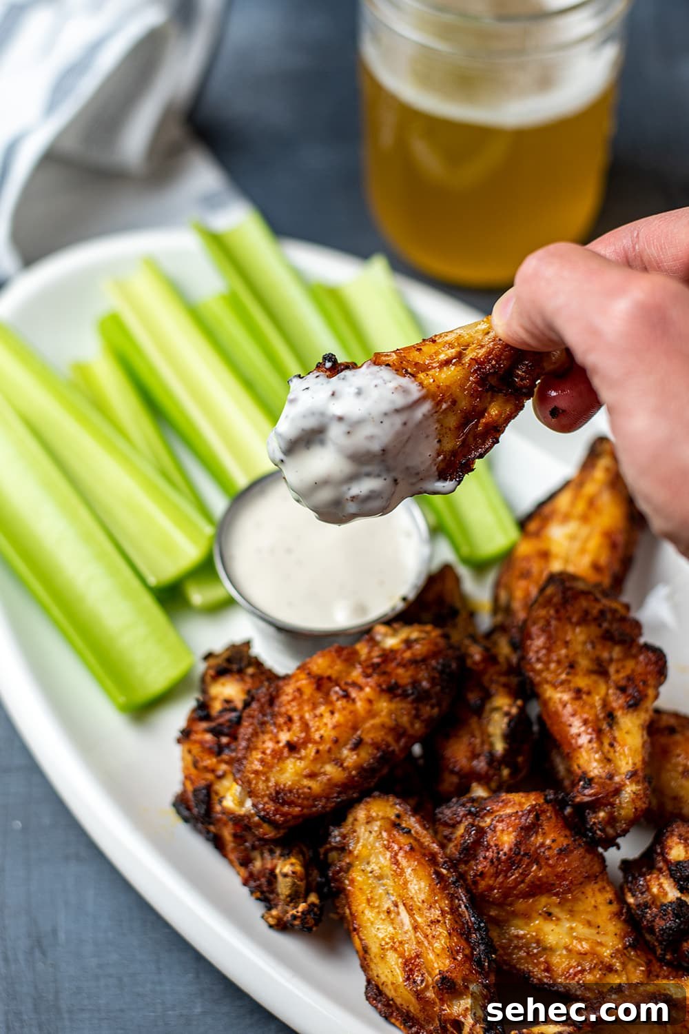 Crispy Air Fryer Chicken Wings Recipe 4 Dry Rub Air Fryer Chicken Wings