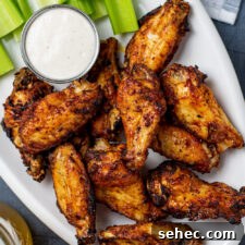 Crispy Air Fryer Chicken Wings Recipe 5 Dry Rub Air Fryer Chicken Wings