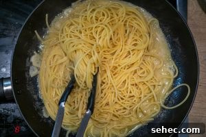 Creamy Lemon Pasta Recipe Without Cream 11 Tossing the pasta in the sauce