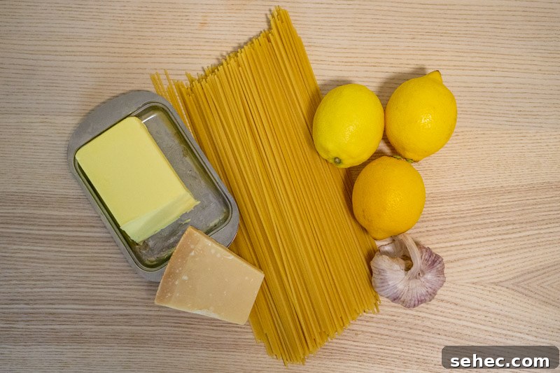 Creamy Lemon Pasta Recipe Without Cream 3 Ingredients for this pasta recipe